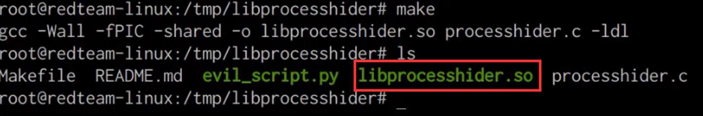 make command output make command output
